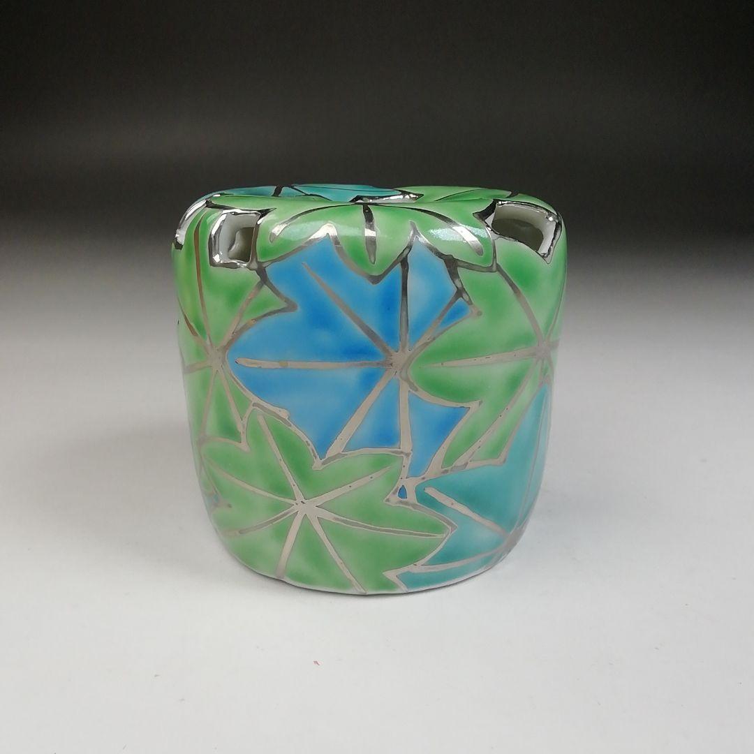 Ｔ９６４　蓋置　『青楓　蓋置』『高野昭阿弥 造』　共箱　茶道具