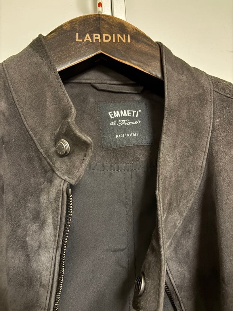 EMMETI JURI BEAMS3 スエード ライダースジャケット50