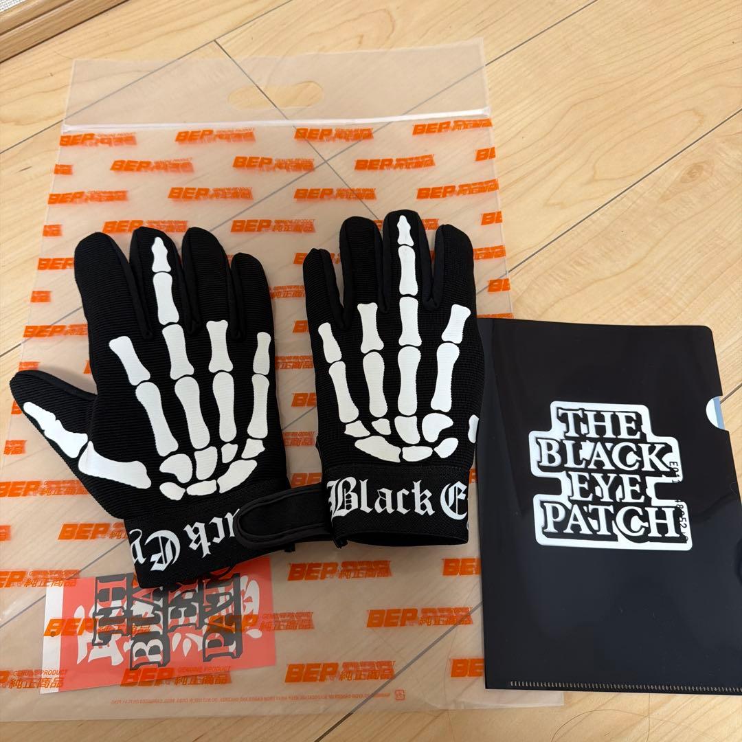 ブラックアイパッチ SKELETON’S FINGER GLOVES BLACK