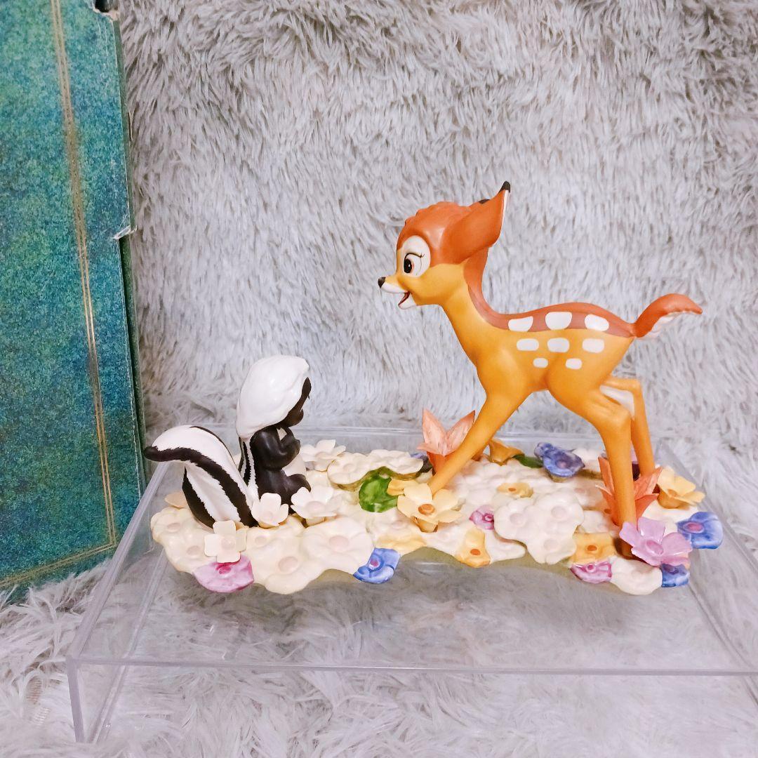 ✨WDCC バンビ&フラワー 磁器フィギュア♦Bambi Flower 50周年