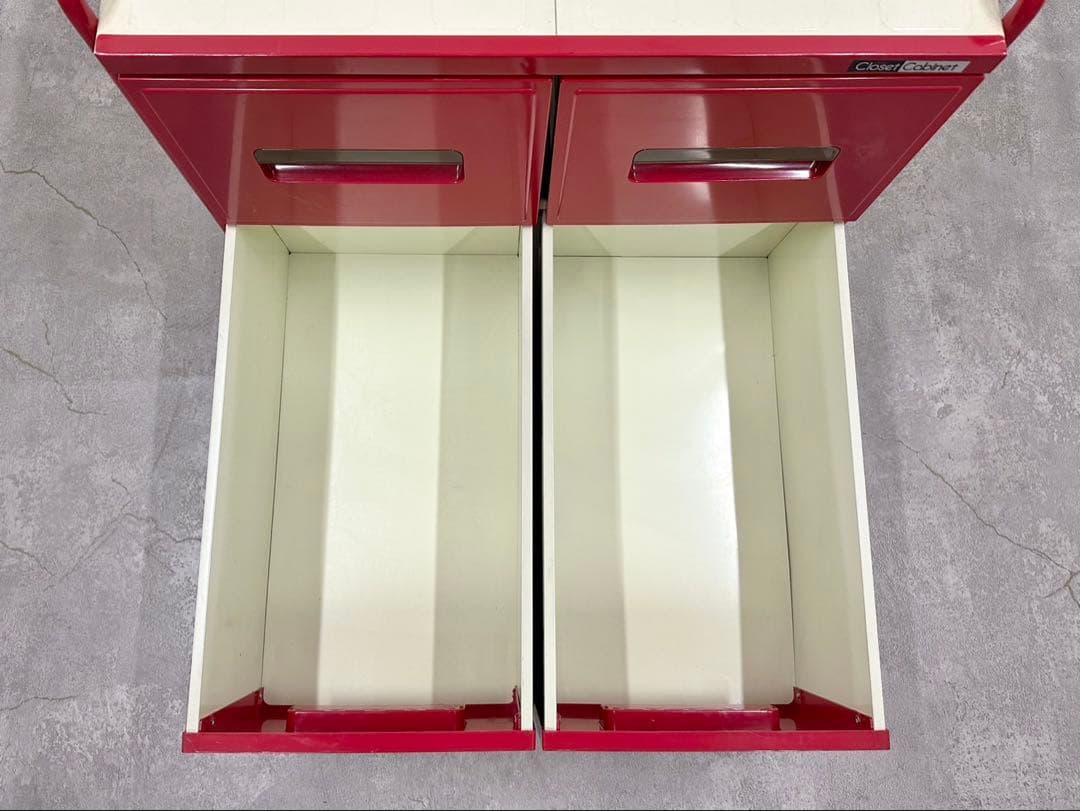 SNT1317 昭和レトロ レトロポップ スチール 押入れ 収納 キャビネット