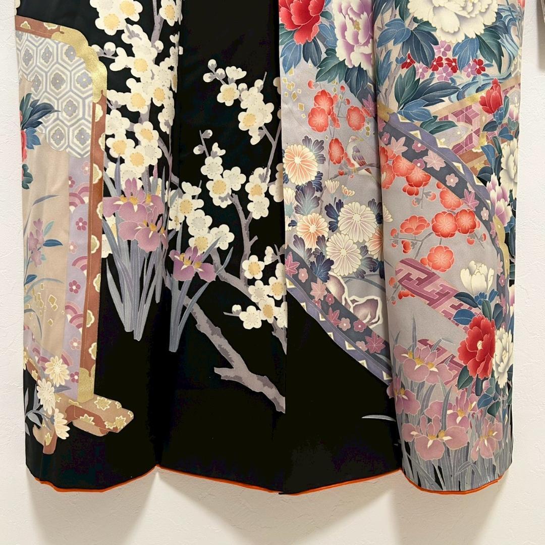 KP1777 振袖 身丈160cm 正絹 着物 成人式