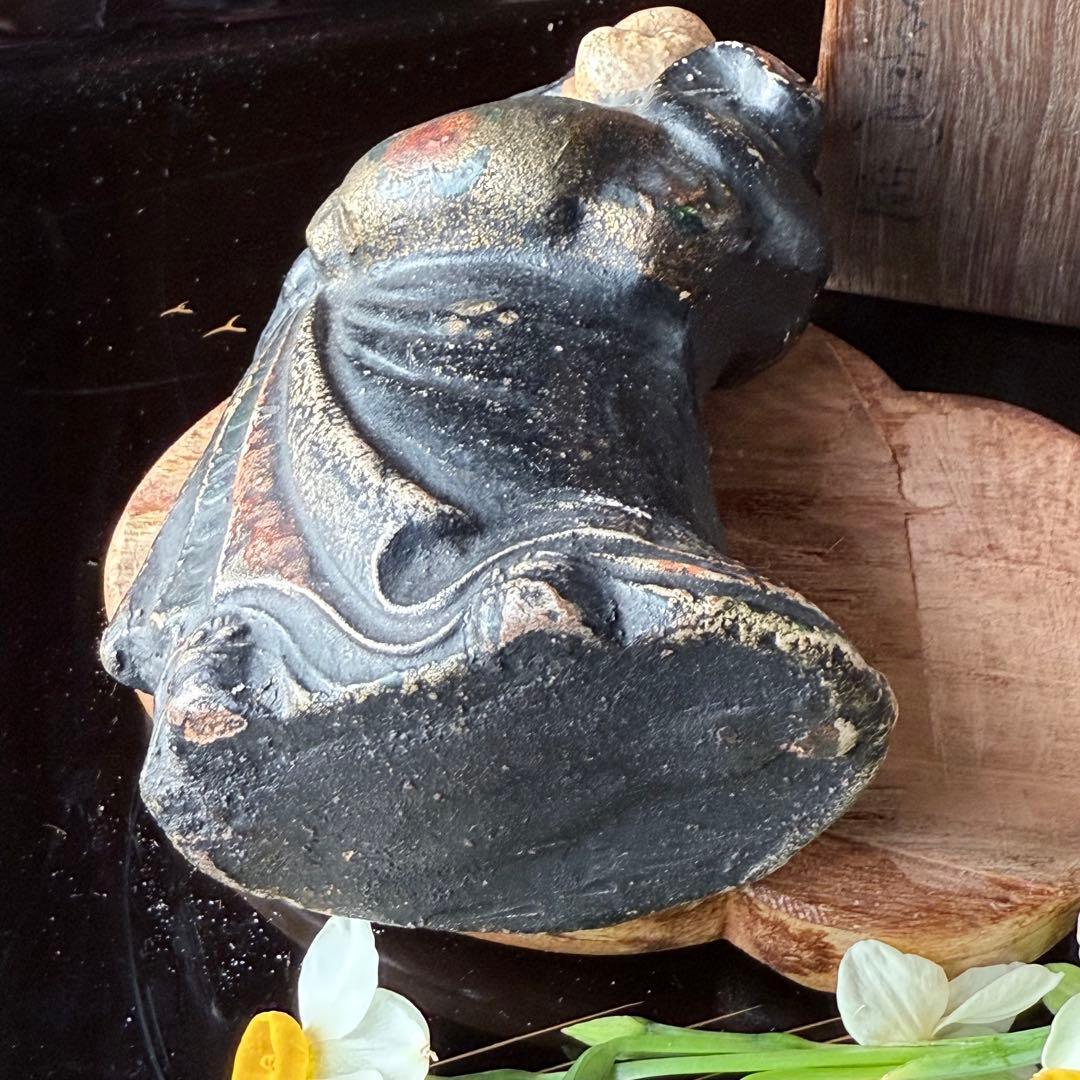 新春特別リリース‼️最強フィギュリンお福さん‼️「御福土偶」鵤幸右衛門作桐箱箱書あり