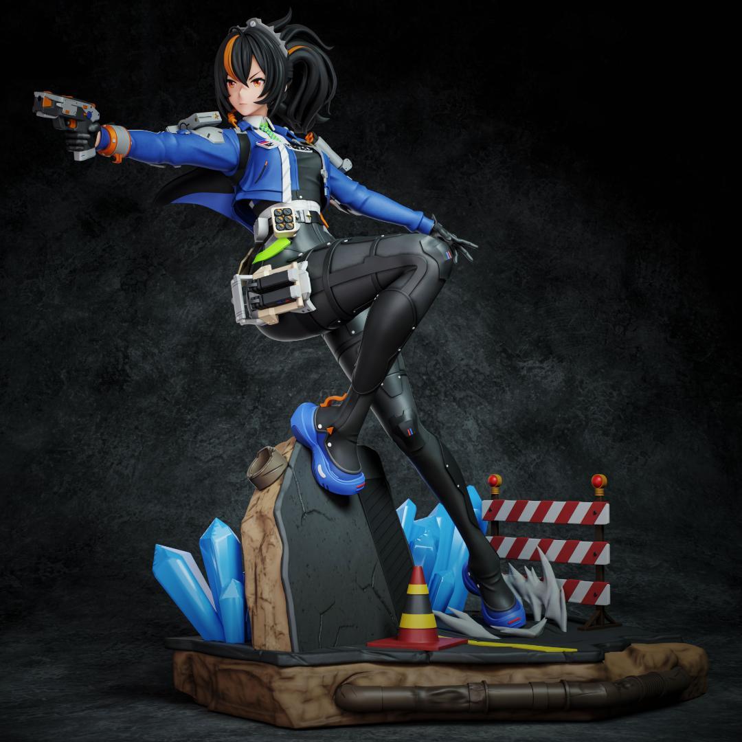 1/8　未塗装未組立　【 朱鸢 ゼンレスゾーンゼロ 】フィギュア　ガレージキット