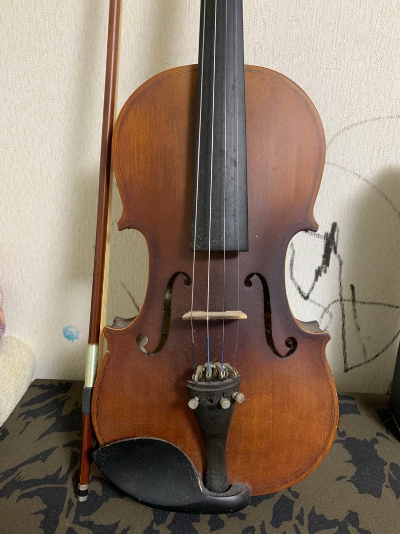 バイオリン 4弦 ブラウン 弓付き