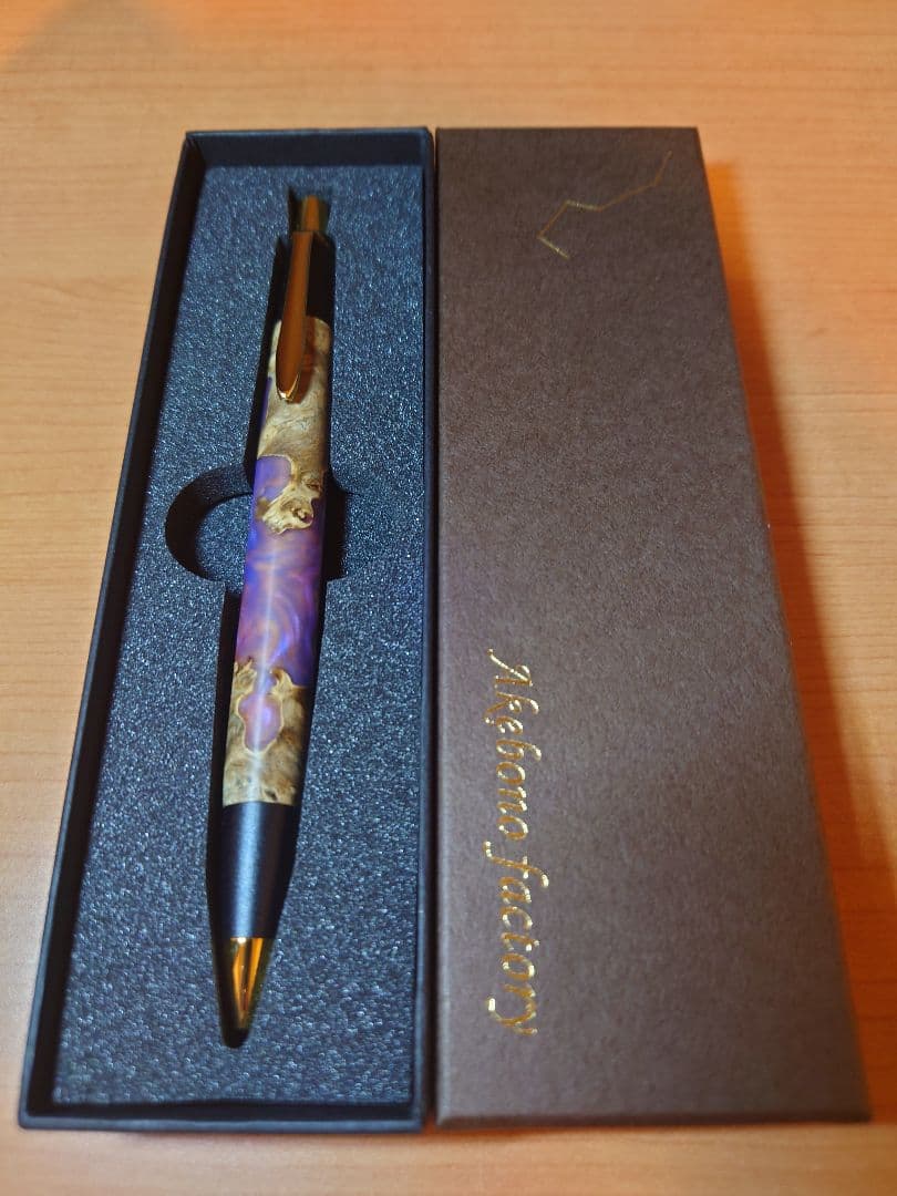 あけぼの工房　ウッドレジンペン　シャープペンシル　木軸ペン