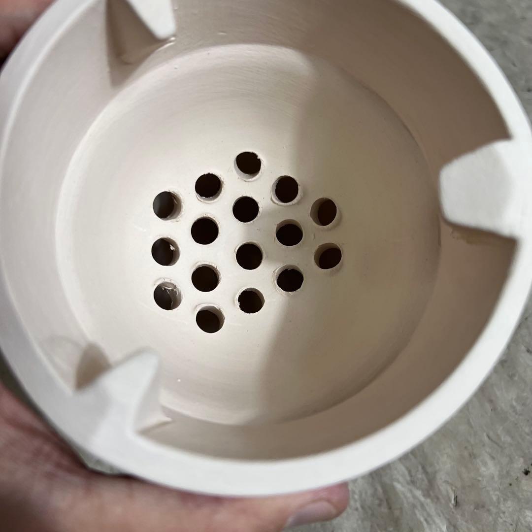 新品未使用 煎茶道具 白泥 涼炉 茶炉 風炉 焜炉 湯沸かし道具 陶器