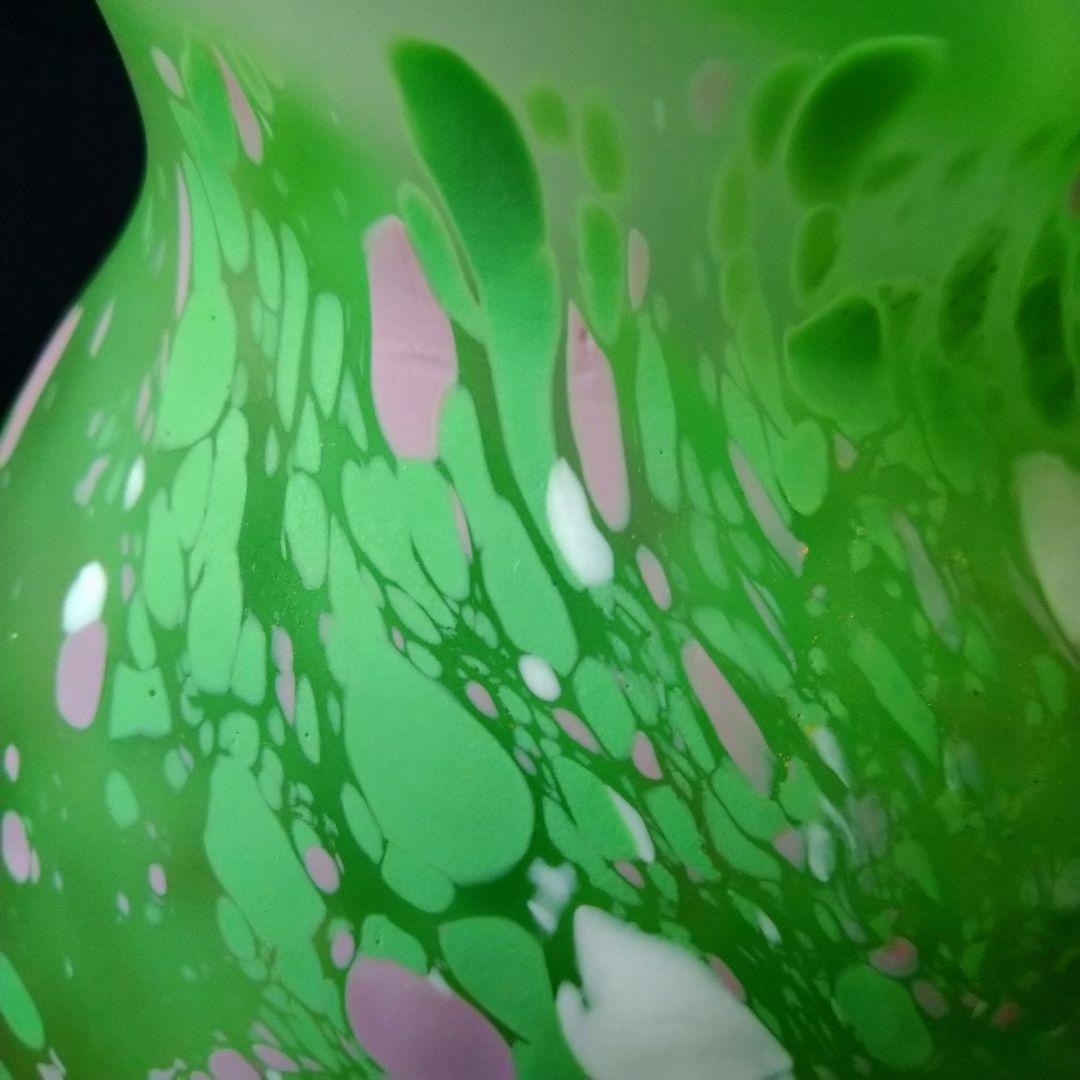 ✤文化勲章受章作家・藤田喬平作✤手吹『三彩花瓶』＊共箱入り