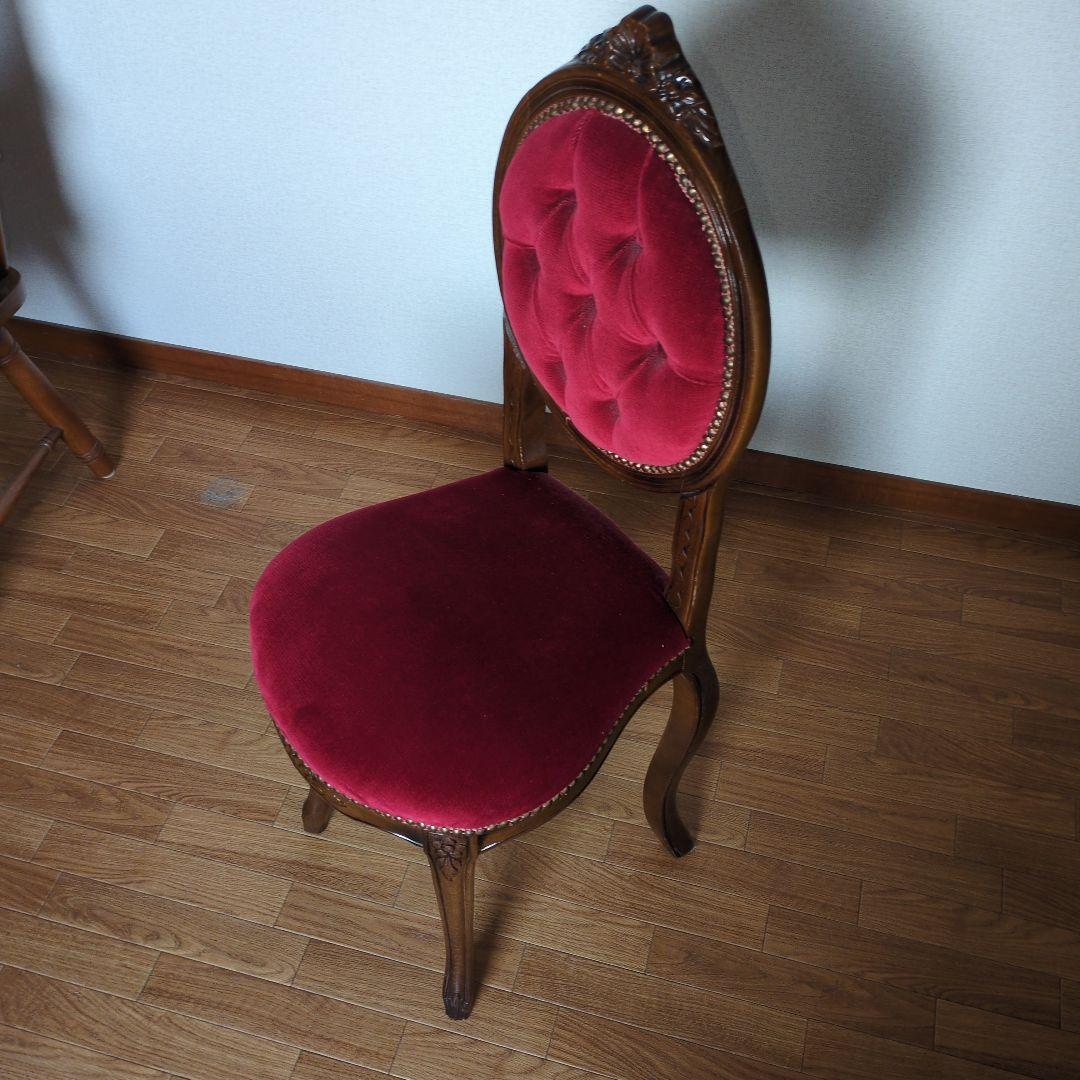 ★バリ本物 当時物★昭和レトロなアンティーク調 猫脚 ロココ調 チェア