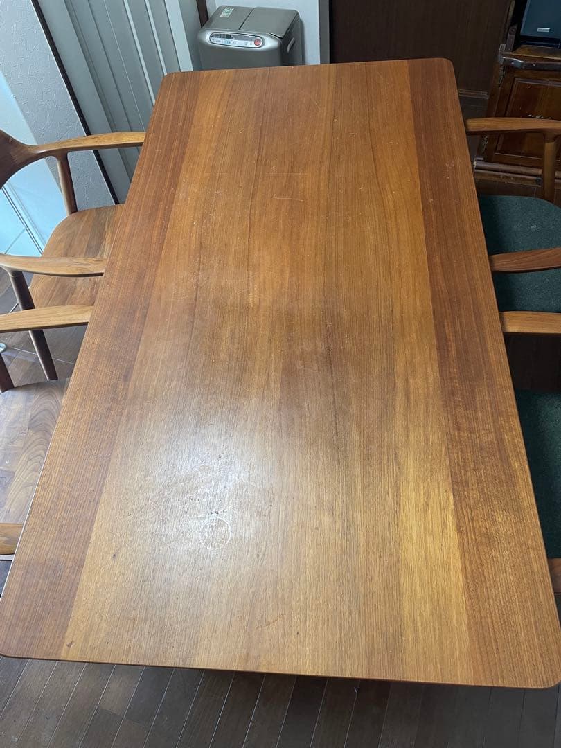 ジャンク品　マルニ木工　ヒロシマダイニングテーブルウォールナット材