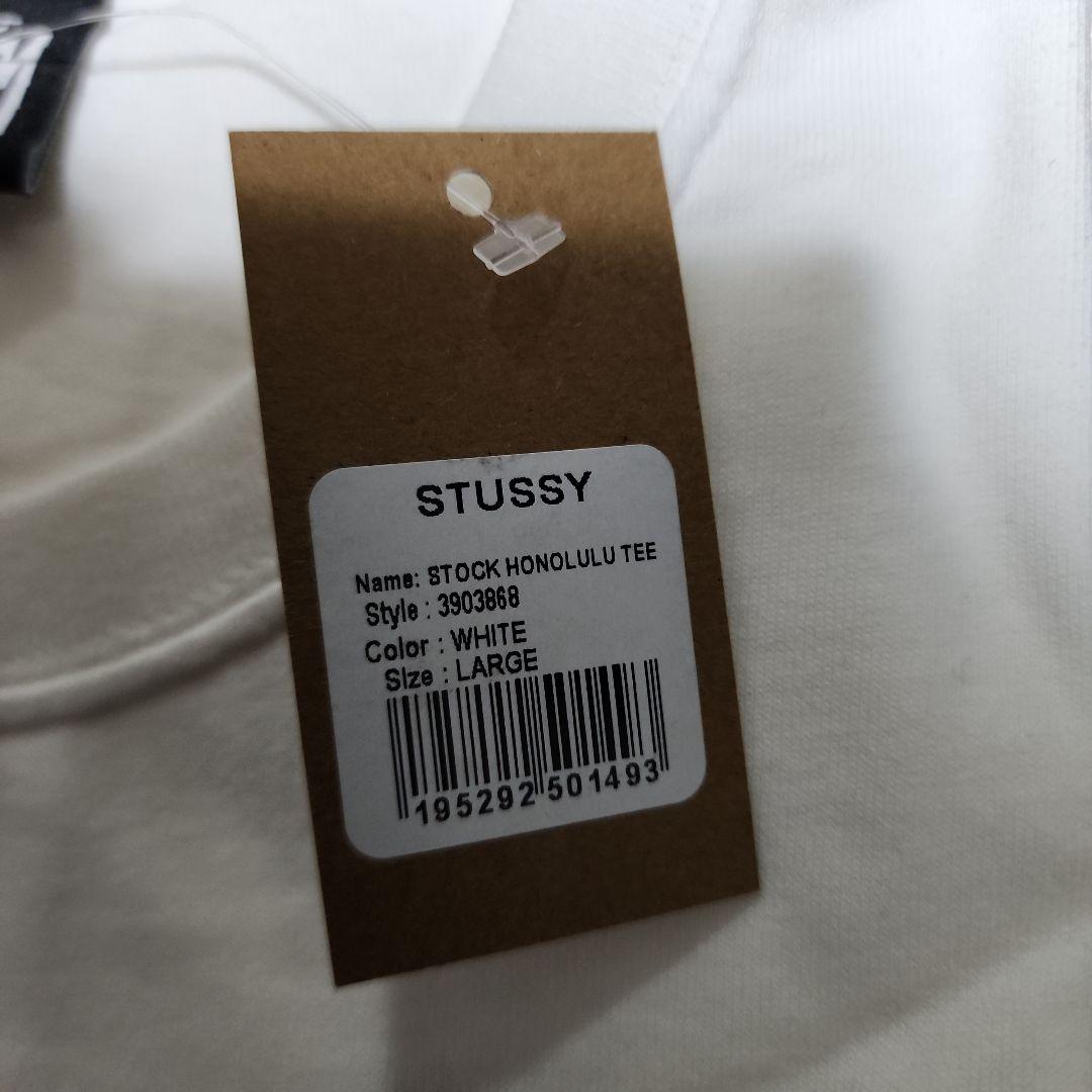 STUSSY STOCK HONOLULU TEE ホワイト L