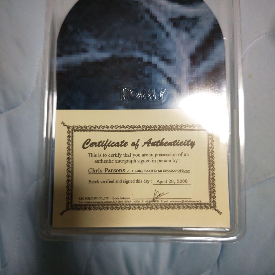 スターウォーズ　4-LOM 　クリスパーソンズ氏サイン入り　REDMERCURY