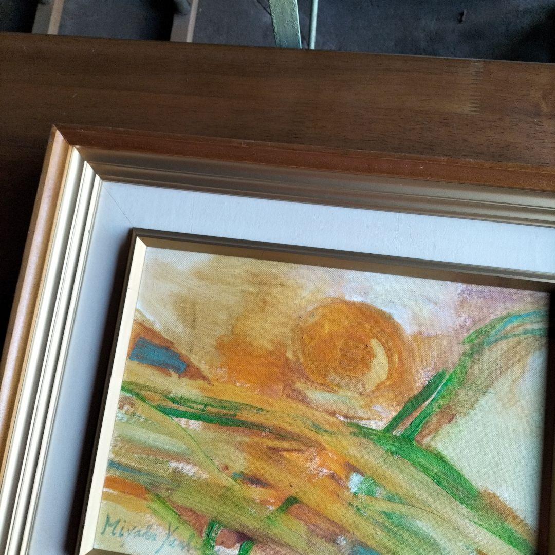 油絵　オレンジとねぎ