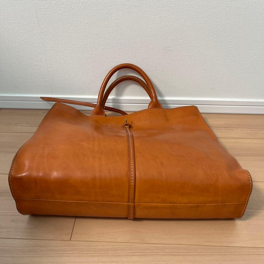 レザー トートバッグ ブラウン