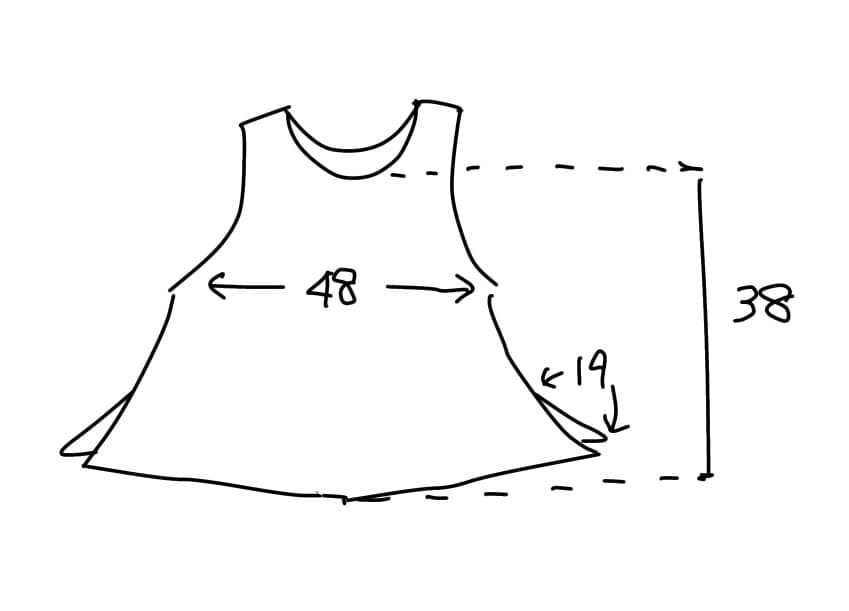 【 うさと 】 うさとの服 ノースリーブトップス