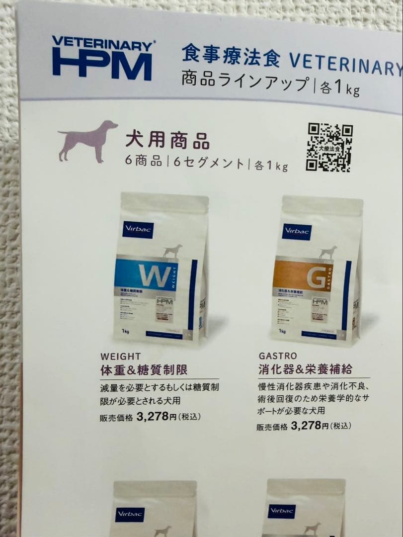 Virbac W 体重管理用ドッグフード 1kg ビルバック 12袋