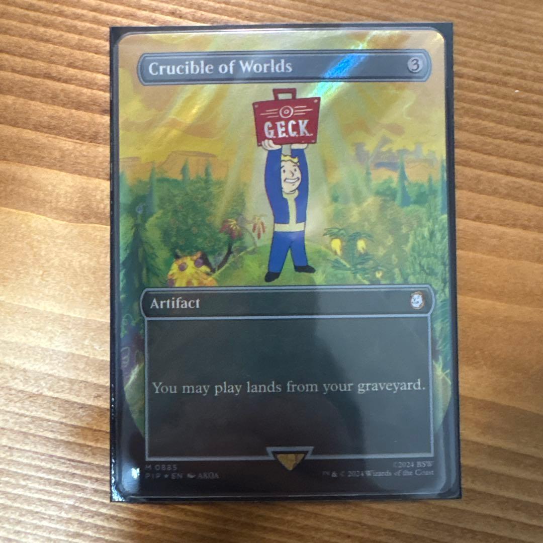 MTG fallout サージFoil ボーダーレス　世界のるつぼ　英語版