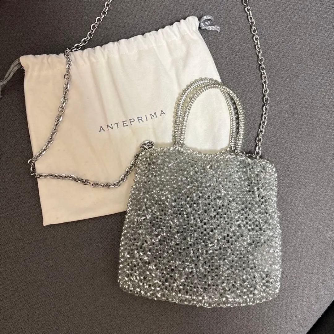【正規品】アンテプリマ ワイヤーバッグ スタンダード ミニアトゥーラ シルバー