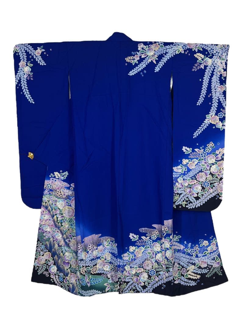 みりん　振袖フルセット　辻が花　Lサイズ　幅広