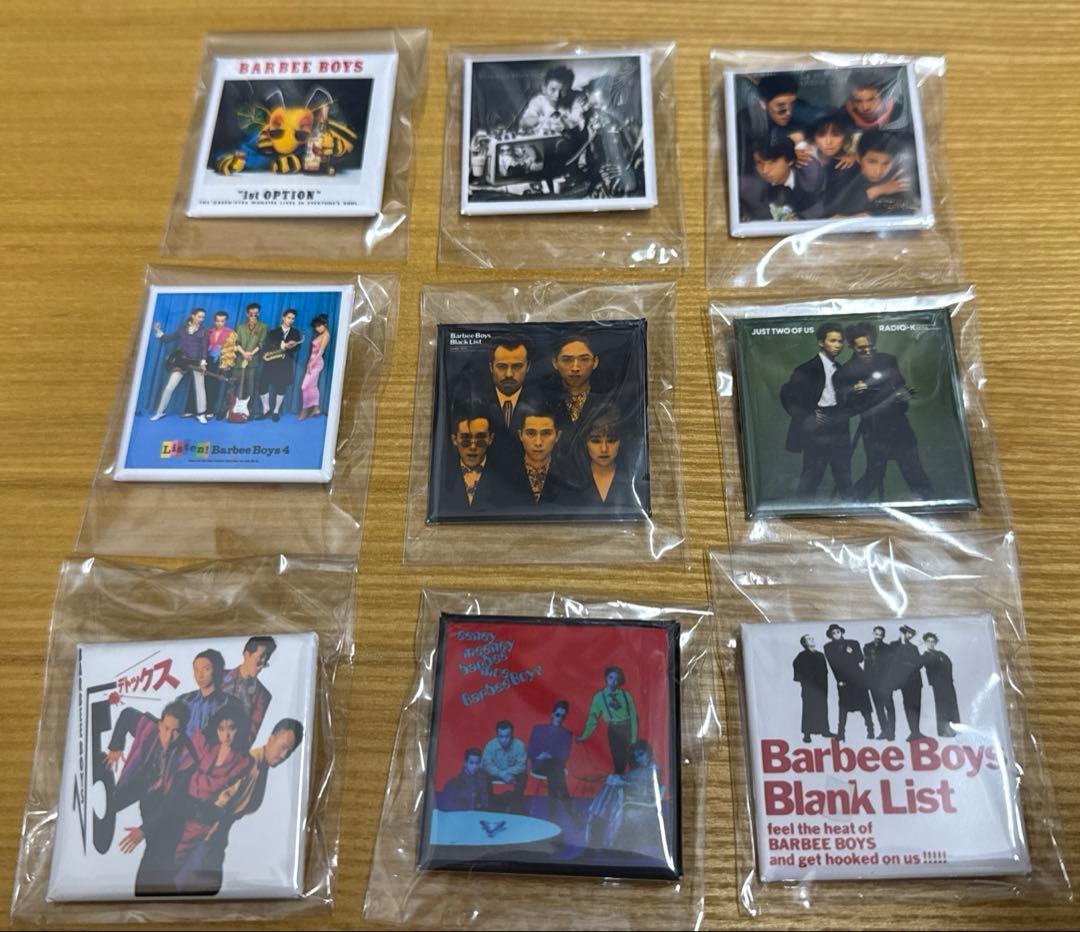 バービーボーイズ アルバムジャケット缶バッジセット 9点フルセット