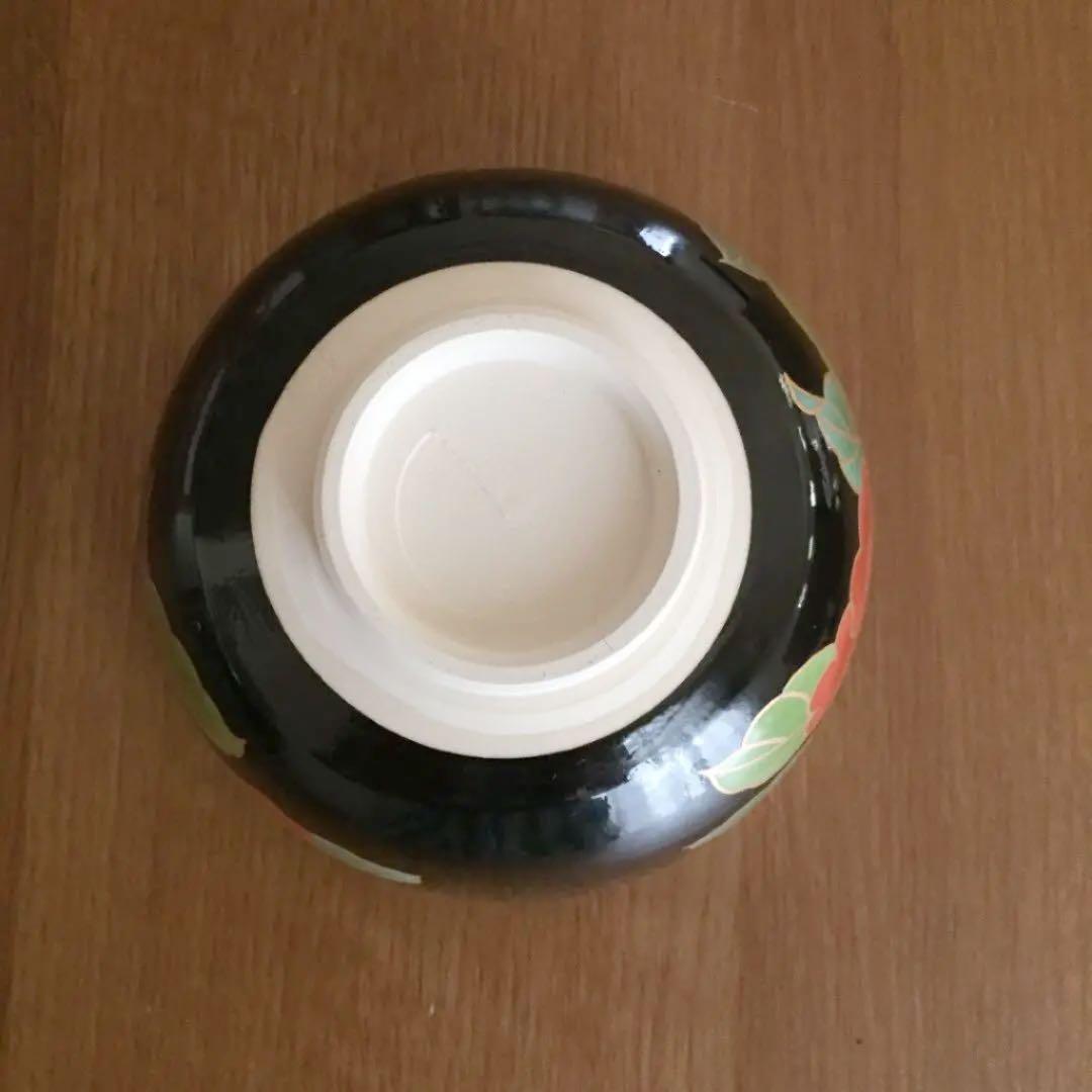 茶道具 椿花絵 茶碗