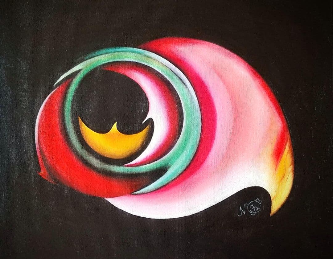 ミステリアスアイ / 油絵