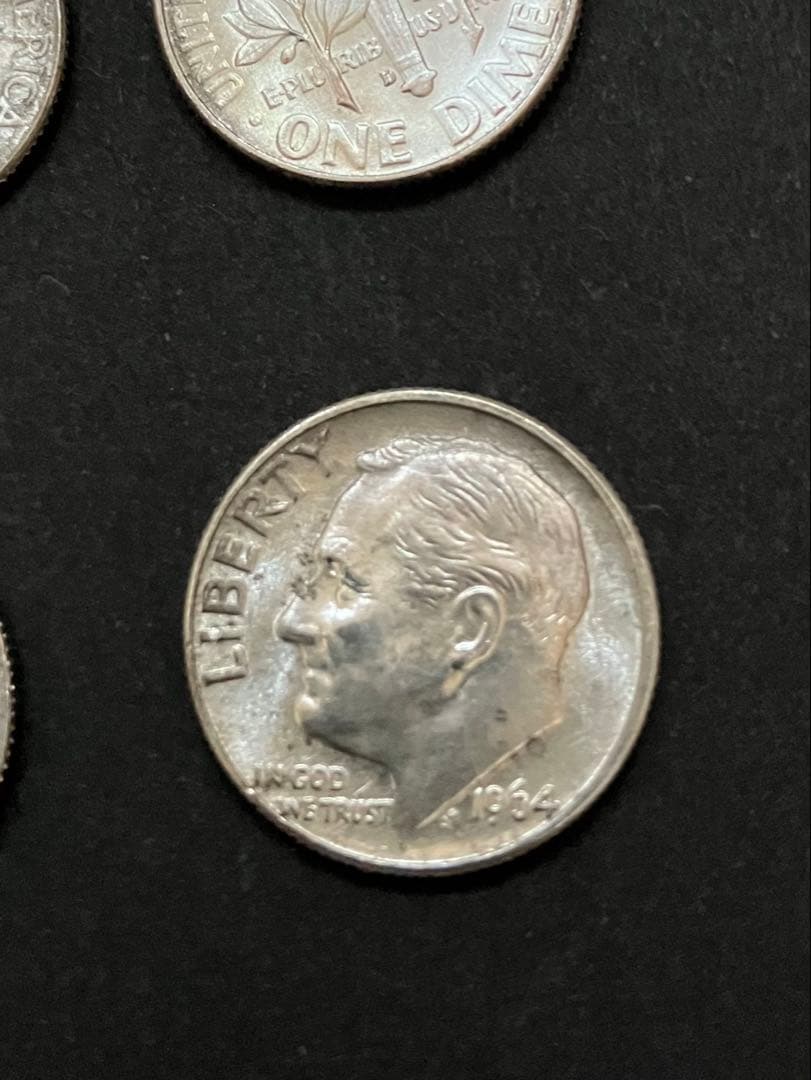 1964 セット② ジョン・F・ケネディ　ハーフダラー　クォーター　ワンダイム