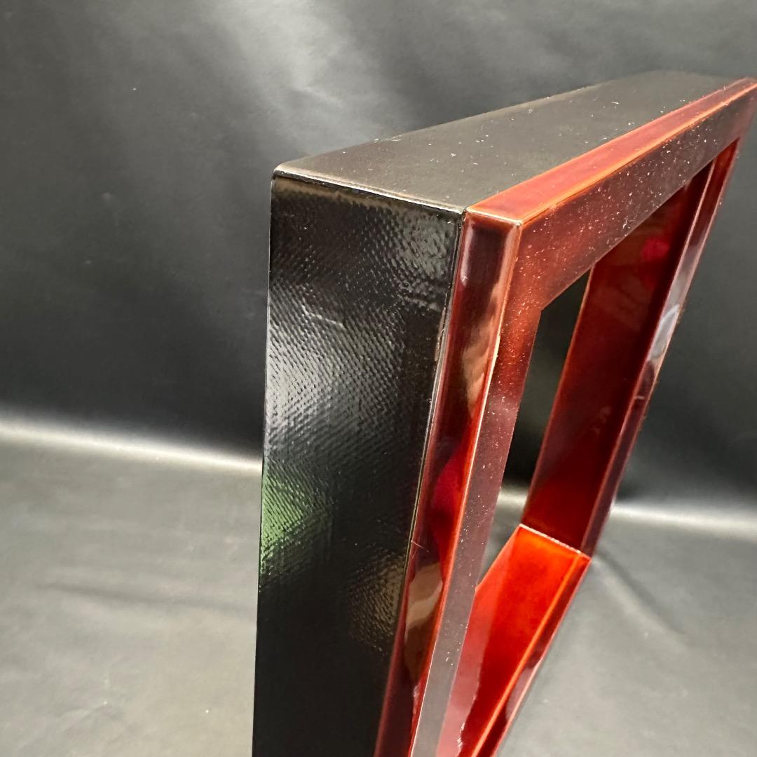 ♡Ec左1005 未使用保管品 輪島塗 爐縁 茶道具 漆器 装飾 栞付き