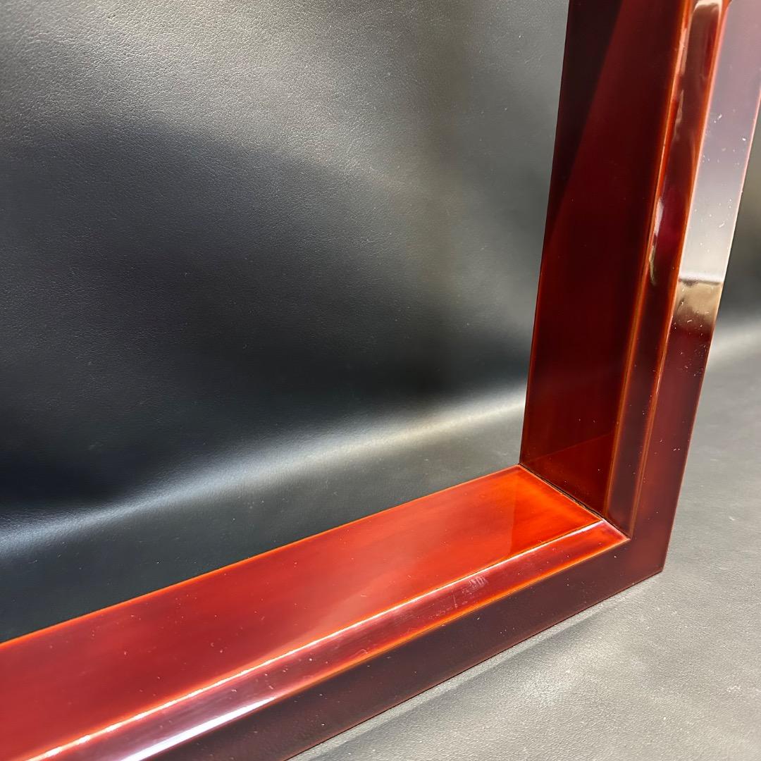 ♡Ec左1005 未使用保管品 輪島塗 爐縁 茶道具 漆器 装飾 栞付き