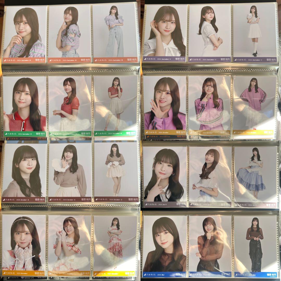 乃木坂46 菅原咲月 2024年月間ランダム 生写真 コンプ 37種 まとめ売り