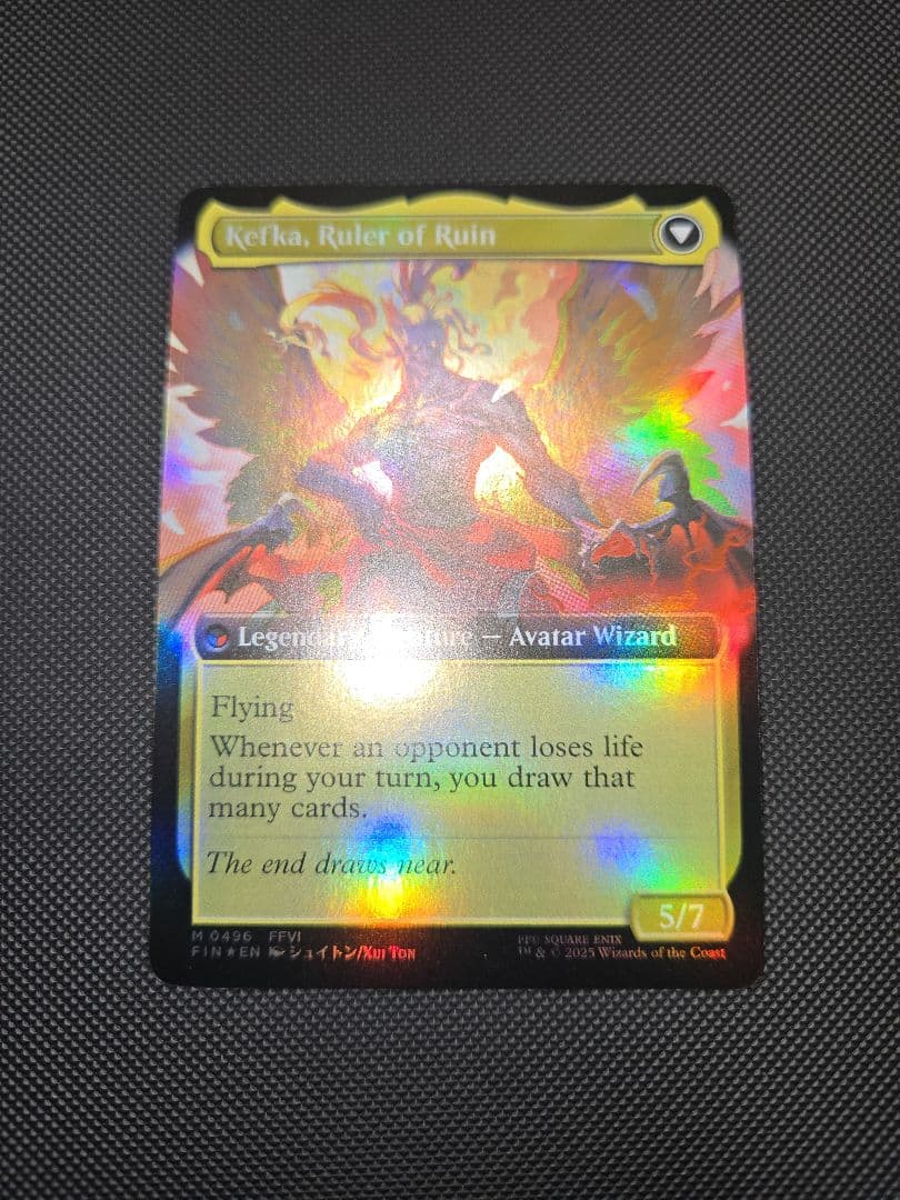 ラスト一枚【Foil】(496)■拡張アート■人造魔導士、ケフカ　希少　限定品