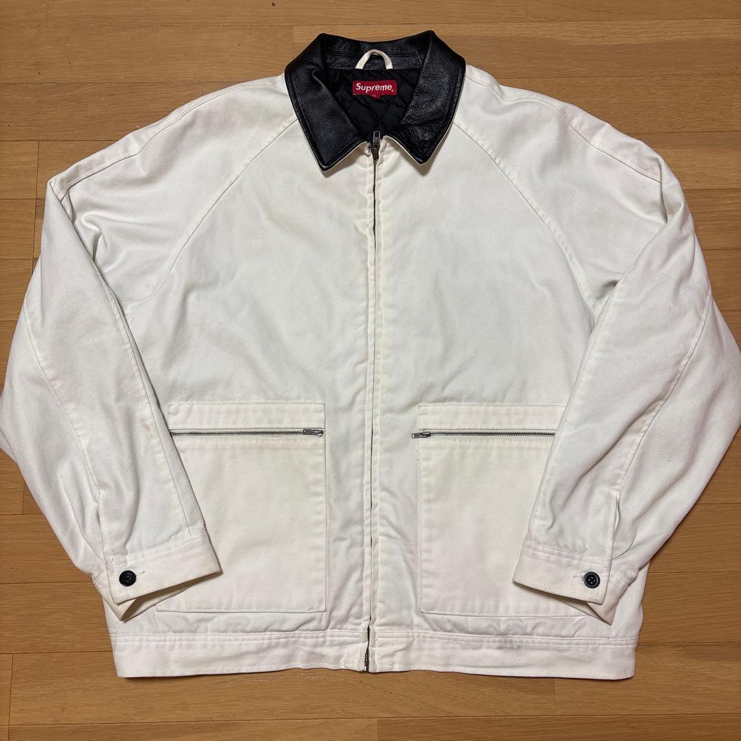 ジャケット・アウター Supreme Leather Collar Work Jacket