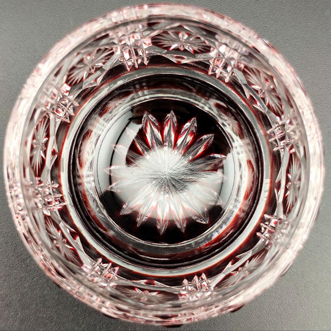 超希少品☆未使用美品 黒木国昭 薩摩切子 猪口（切子 江戸切子 薩摩切子）