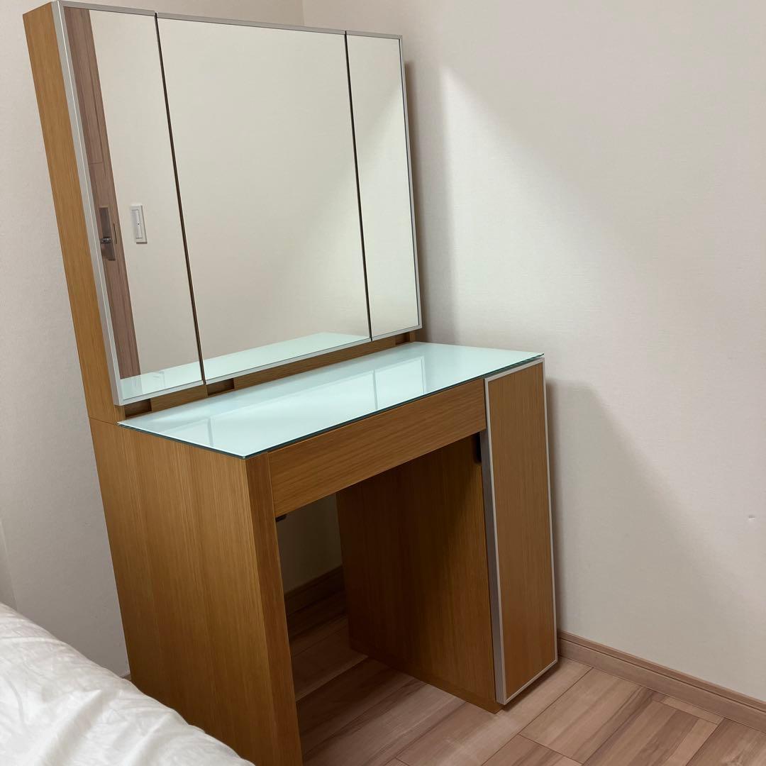 三面鏡 ドレッサー　ナチュラル　大塚家具　松永家具
