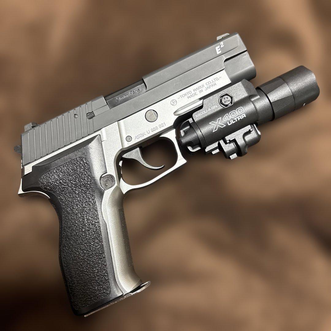 中々美品 東京マルイ シグ P226 RAIL E2 ステンレス シグ レイル