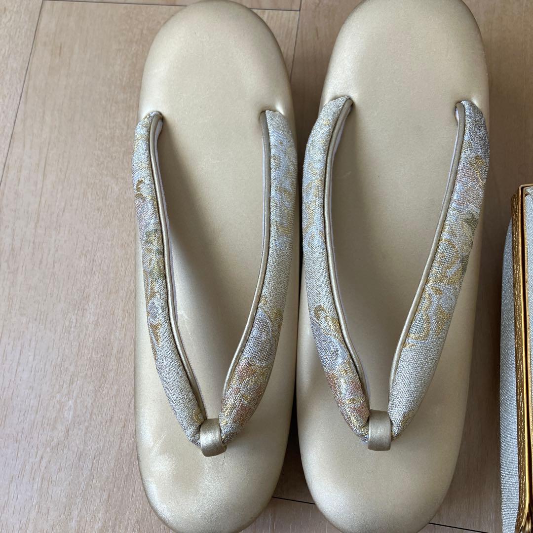 キンワシ印　和装用バッグと草履セット