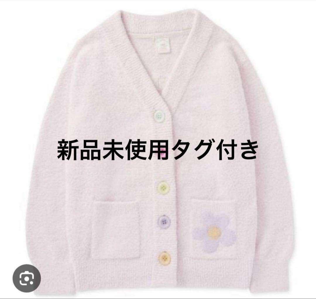 【新品未使用】ジェラピケ韓国限定　　花刺繍カーディガン　ピンク