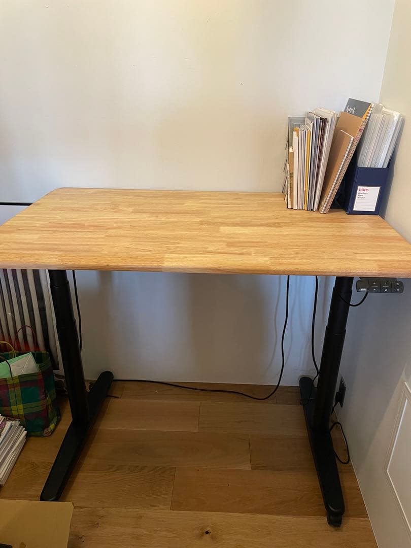 びす　木製パソコンデスクCOFO 高さ調整機能付き