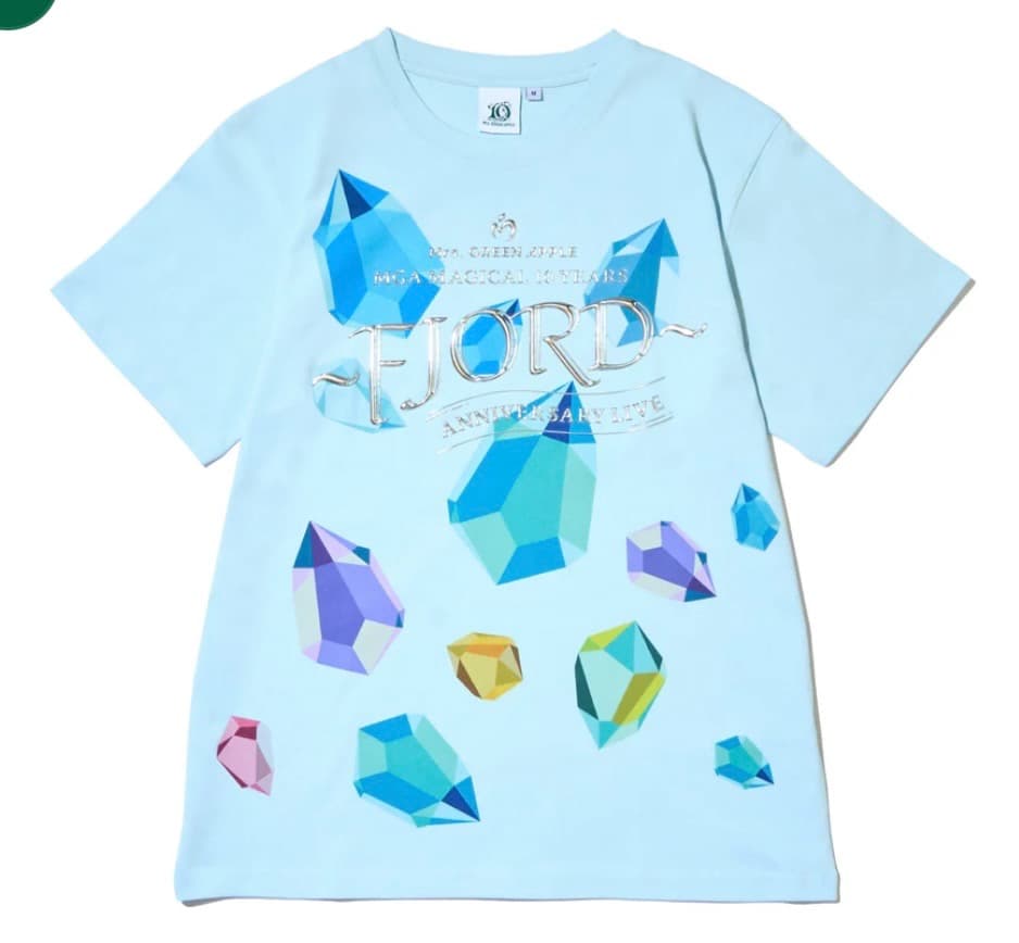 【ラスト】ミセスグリーンアップル　フィヨルド　クリスタルTシャツ/ ライトブルー