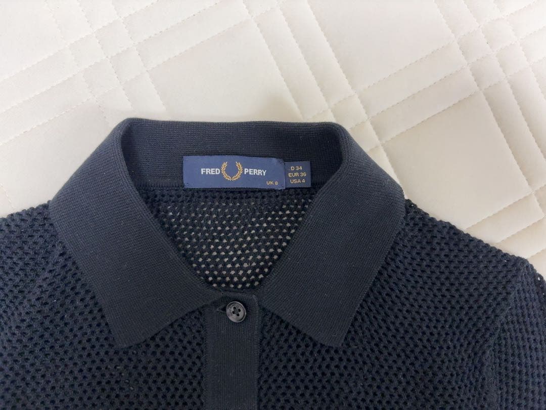 フレッドペリー メッシュポロ Open-Knit Polo Shirt