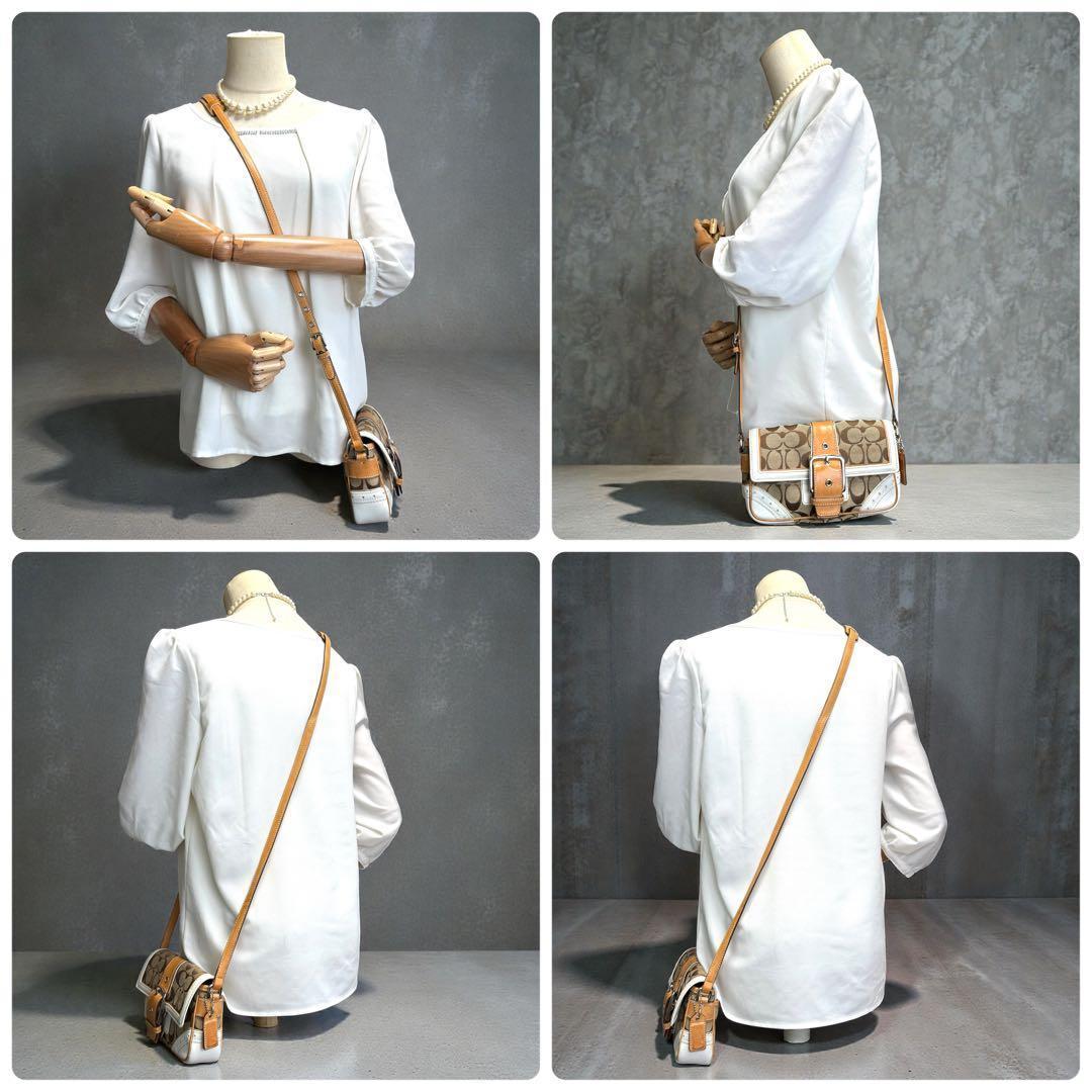 《入手困難》coach ショルダーバック ソーホー キャンバス レザー y2k