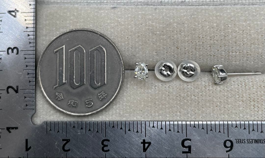 JA57★高級 ダイヤモンド0.4ct プラチナ ピアス