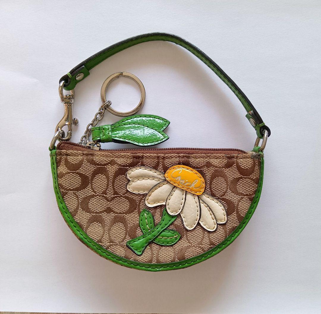 COACH　シグネチャーデイジー柄ケース キーケース　レア