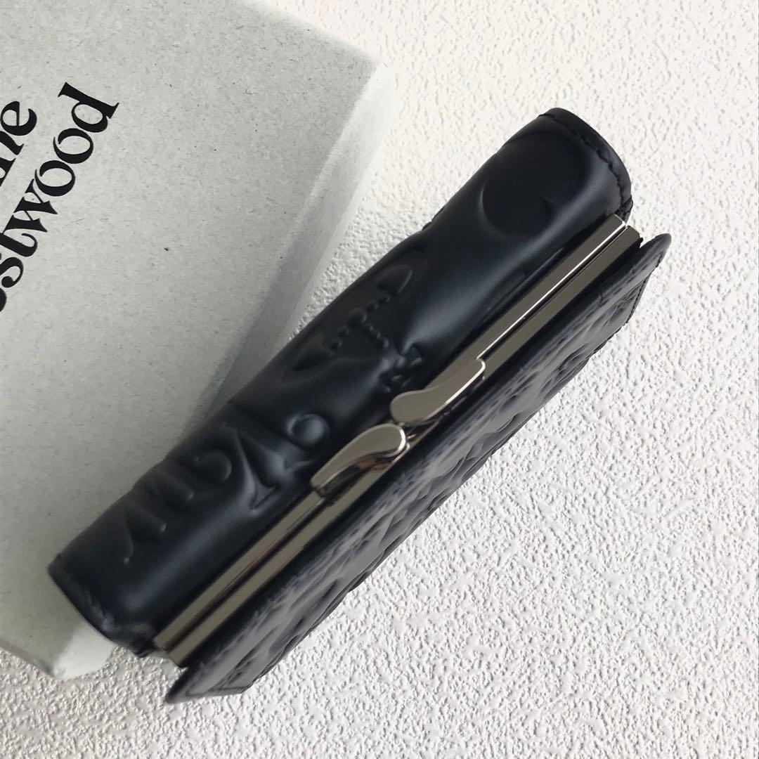 Vivienne Westwood がま口三つ折り財布 黒