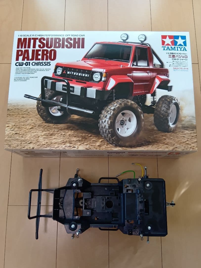 タミヤ RC 1/10 三菱 パジェロ シャーシ組立済 未走行