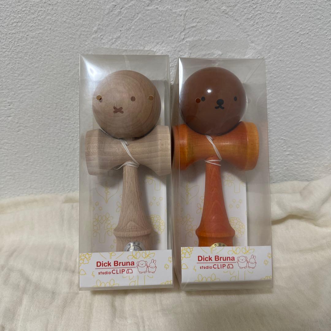 早い者勝ち！Dick Bruna けん玉セット（ナチュラル・ブラウン）