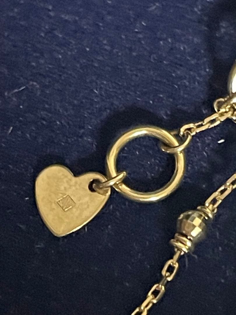 VAヴァンドーム 青山　K10 イエローゴールドアンクレット23センチ