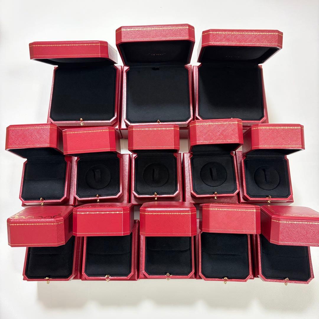 カルティエ　ネックレス　リングケース　空箱　現行品　13個