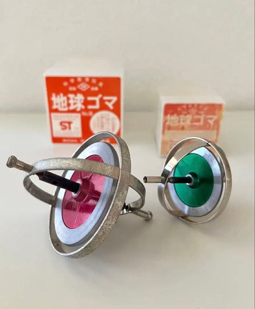 地球ゴマ　大小2個セット　生産終了希少品！