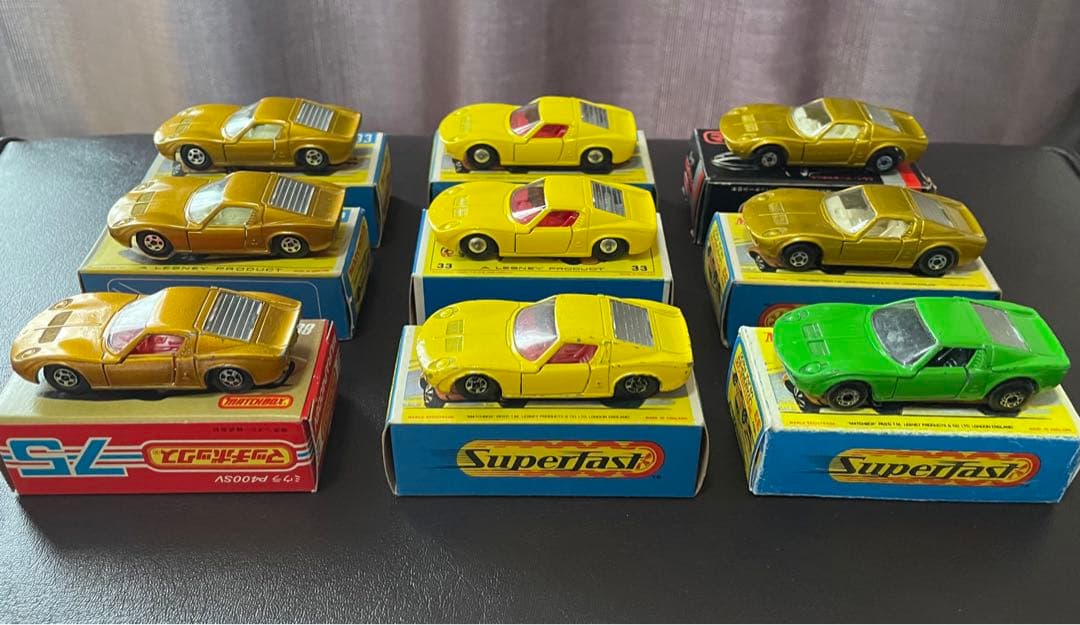 【DOT】マッチボックス ランボルギーニミウラ 9台 箱つき